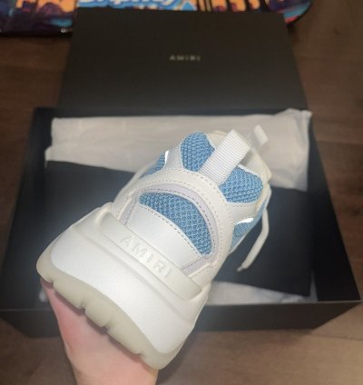 Amiri Bone Runners Teal Sneakers