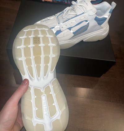 Amiri Bone Runners Teal Sneakers