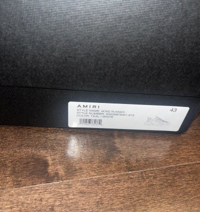 Amiri Bone Runners Teal Sneakers
