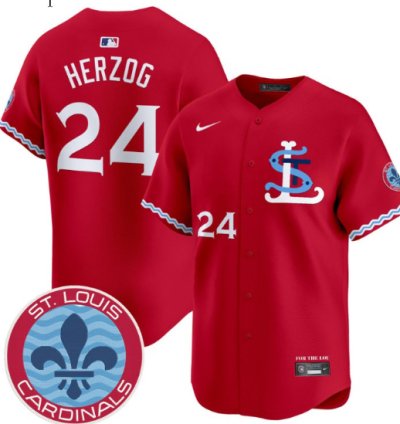 Whitey Herzog Jersey 24 St Louis Cardinals City Connect Vapor Premier Limited Stitched