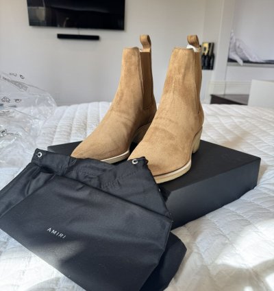 Amiri Chelsea Crepe Sole Boot - Brown Cognac Never Worn