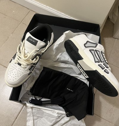 Amiri Chunky Skeleton Low Top Sneakers Sz 10us