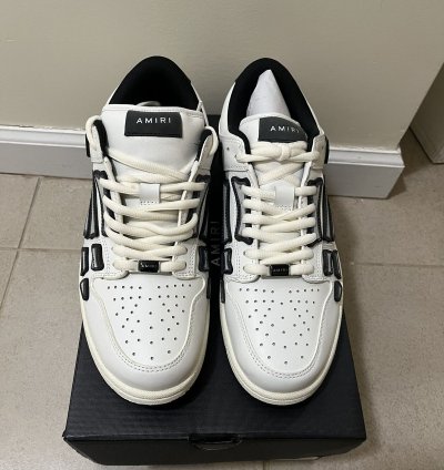 Amiri Chunky Skeleton Low Top Sneakers Sz 10us
