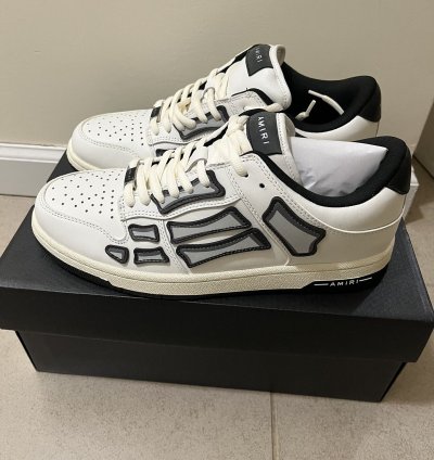 Amiri Chunky Skeleton Low Top Sneakers Sz 10us