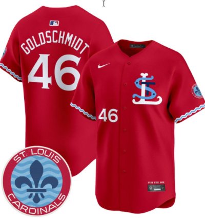 Paul Goldschmidt Jersey 46 St Louis Cardinals City Connect Vapor Premier Limited Stitched