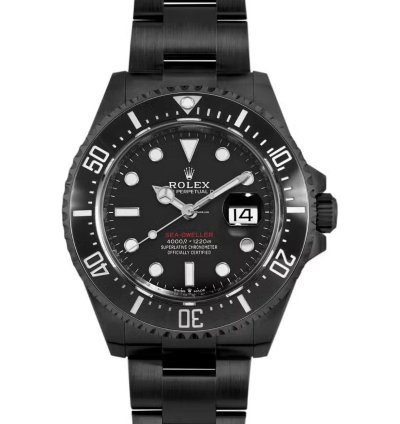 Rolex Sea-dweller 43mm Black Pvd Dlc Coated Stainless Steel Watch 126600