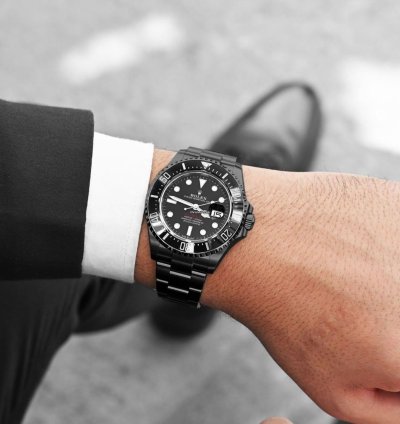 Rolex Sea-dweller 43mm Black Pvd Dlc Coated Stainless Steel Watch 126600