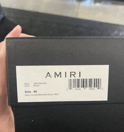 Amiri Combat Bandana Suede Boots