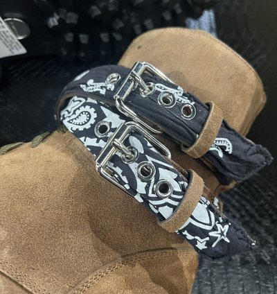 Amiri Combat Bandana Suede Boots