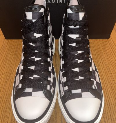 Amiri Court Checkered High-top Sneaker