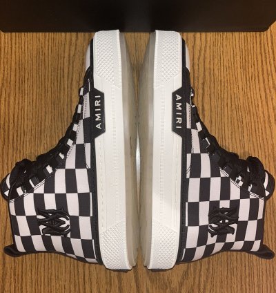 Amiri Court Checkered High-top Sneaker