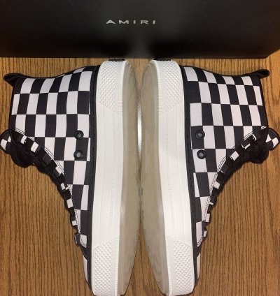 Amiri Court Checkered High-top Sneaker