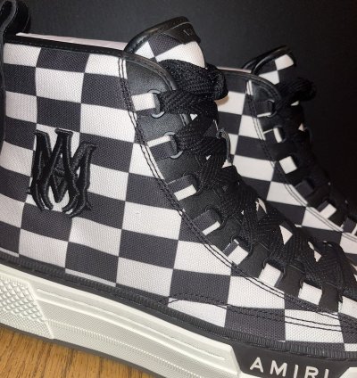 Amiri Court Checkered High-top Sneaker