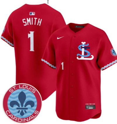 Ozzie Smith Jersey 1 St Louis Cardinals City Connect Vapor Premier Limited Stitched