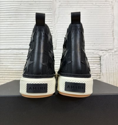 Amiri Court High Black Stars Sneaker Sz 46
