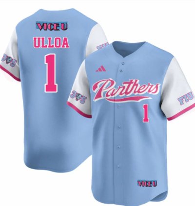 Alex Ulloa Jersey 1 Fiu Baseball 2025 Vice U Stitched Blue