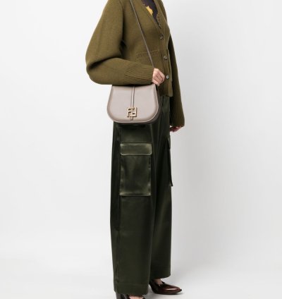 Fendi Medium Cmon Leather Cross Body Bag