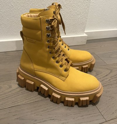 Amiri Crepe Lug Combat Boots