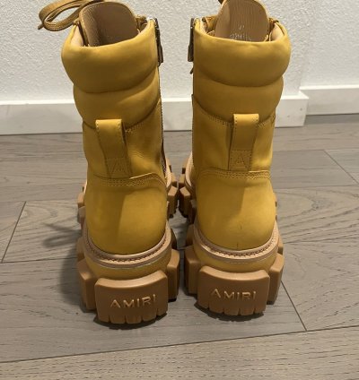 Amiri Crepe Lug Combat Boots