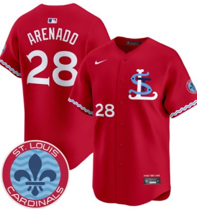 Nolan Arenado Jersey 28 St Louis Cardinals City Connect Vapor Premier Limited Stitched
