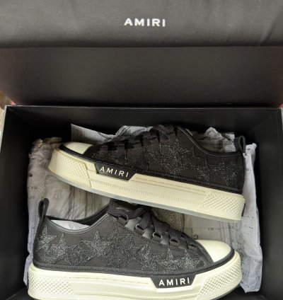 Amiri Crystal Glitter Star Sneakers