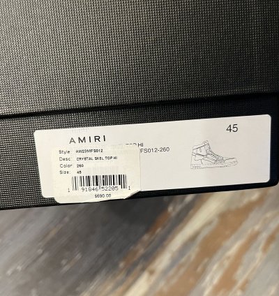 Amiri Crystal Skel Top High