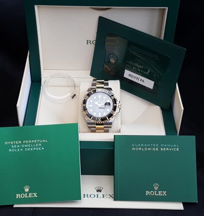Rolex Sea-dweller Oyster Perpetual New Ref 126603 Stickers On