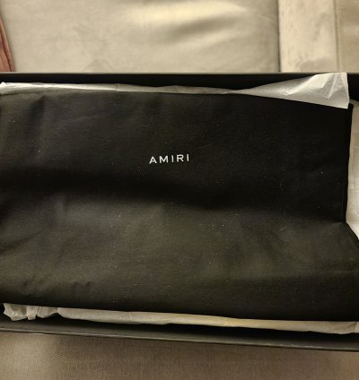Amiri Dead Mint Box Bandana Slip Ons