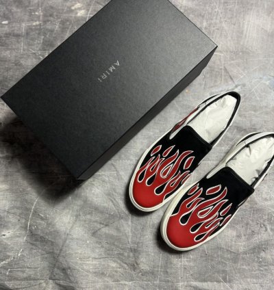 Amiri Flame Slip On Low-top Sneakers