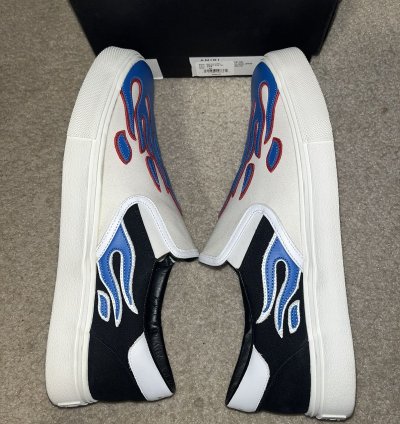 Amiri Flame Slip-on Red Blue