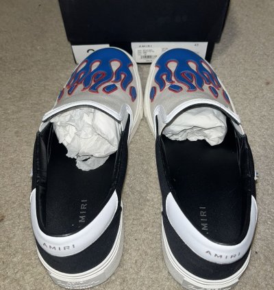 Amiri Flame Slip-on Red Blue
