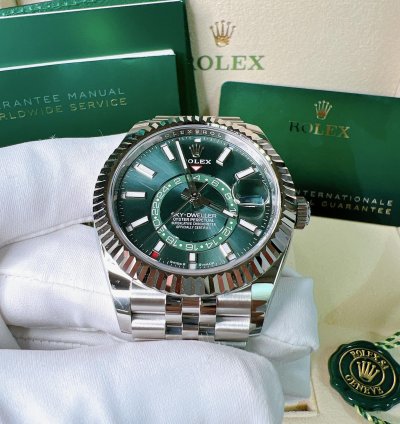 Rolex Sky-dweller 2025 New Sky-dweller Mint Green Jubilee 42mm