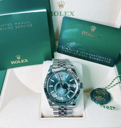 Rolex Sky-dweller 2025 New Sky-dweller Mint Green Jubilee 42mm