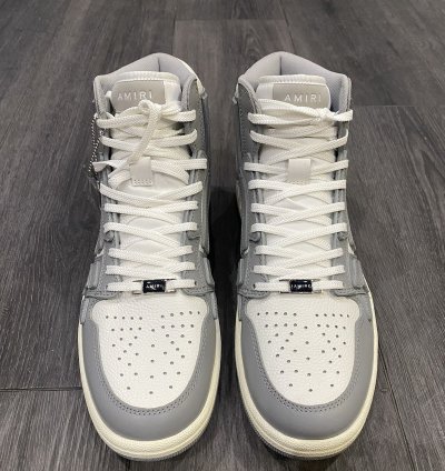 Amiri Grey Skeleton High Top Sneaker Size 8