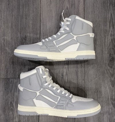 Amiri Grey Skeleton High Top Sneaker Size 8