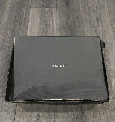 Amiri Grey Skeleton High Top Sneaker Size 8