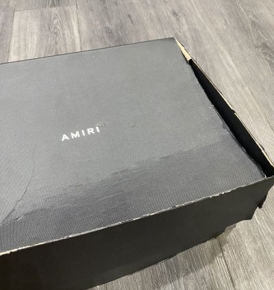 Amiri Grey Skeleton High Top Sneaker Size 8