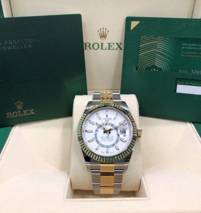 Rolex Sky-dweller 18ct Yellow Gold Stainless Steel 2022