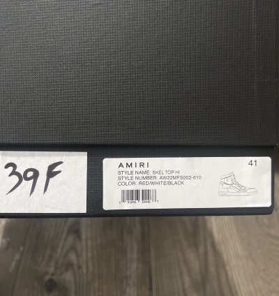 Amiri High Top Skel Sneakers Size 41
