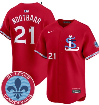 Lars Nootbaar Jersey 21 St Louis Cardinals City Connect Vapor Premier Limited Stitched