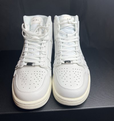 Amiri High Top White Skeleton Leather Sneaker