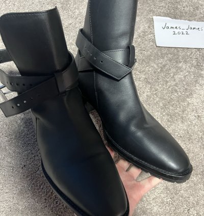 Amiri Leather Buckle Boot