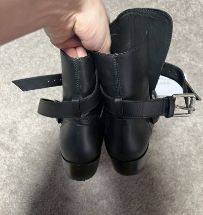 Amiri Leather Buckle Boot