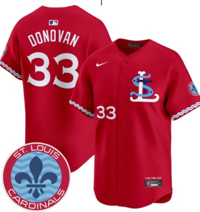 Brendan Donovan Jersey 33 St Louis Cardinals City Connect Vapor Premier Limited Stitched