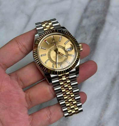 Rolex Sky-dweller 2 Tone Jubilee Champagne Bnib 2025