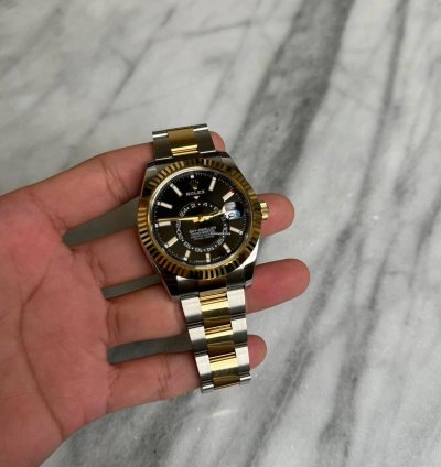 Rolex Sky-dweller 2 Tone Oyster Black Bnib 2025