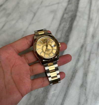 Rolex Sky-dweller 2 Tone Oyster Champagne Bnib 2025