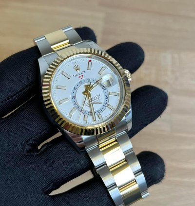 Rolex Sky-dweller 2 Tone Oyster White Bnib 2024