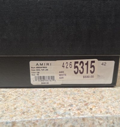 Amiri Low Skeleton Sneakers