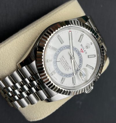 Rolex Sky-dweller 2021 Model Jubilee White Dial